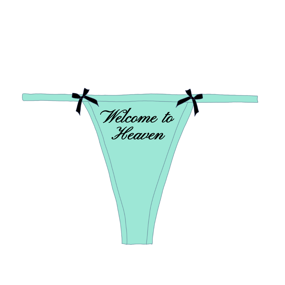 Welcome to Heaven Bow Thong