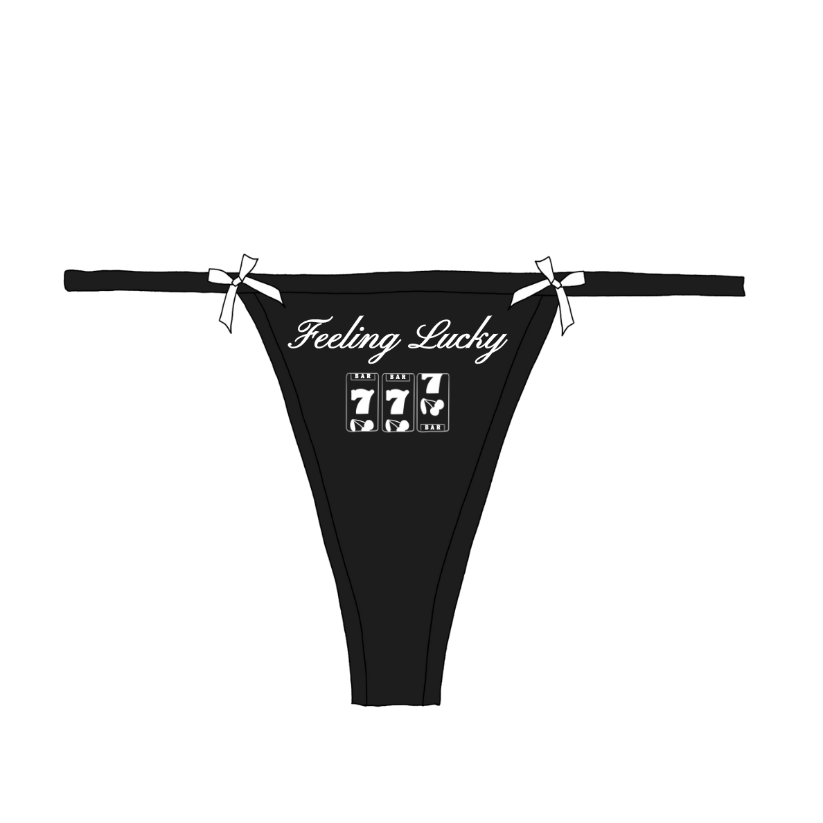 Feeling Lucky 777 Bow Thong