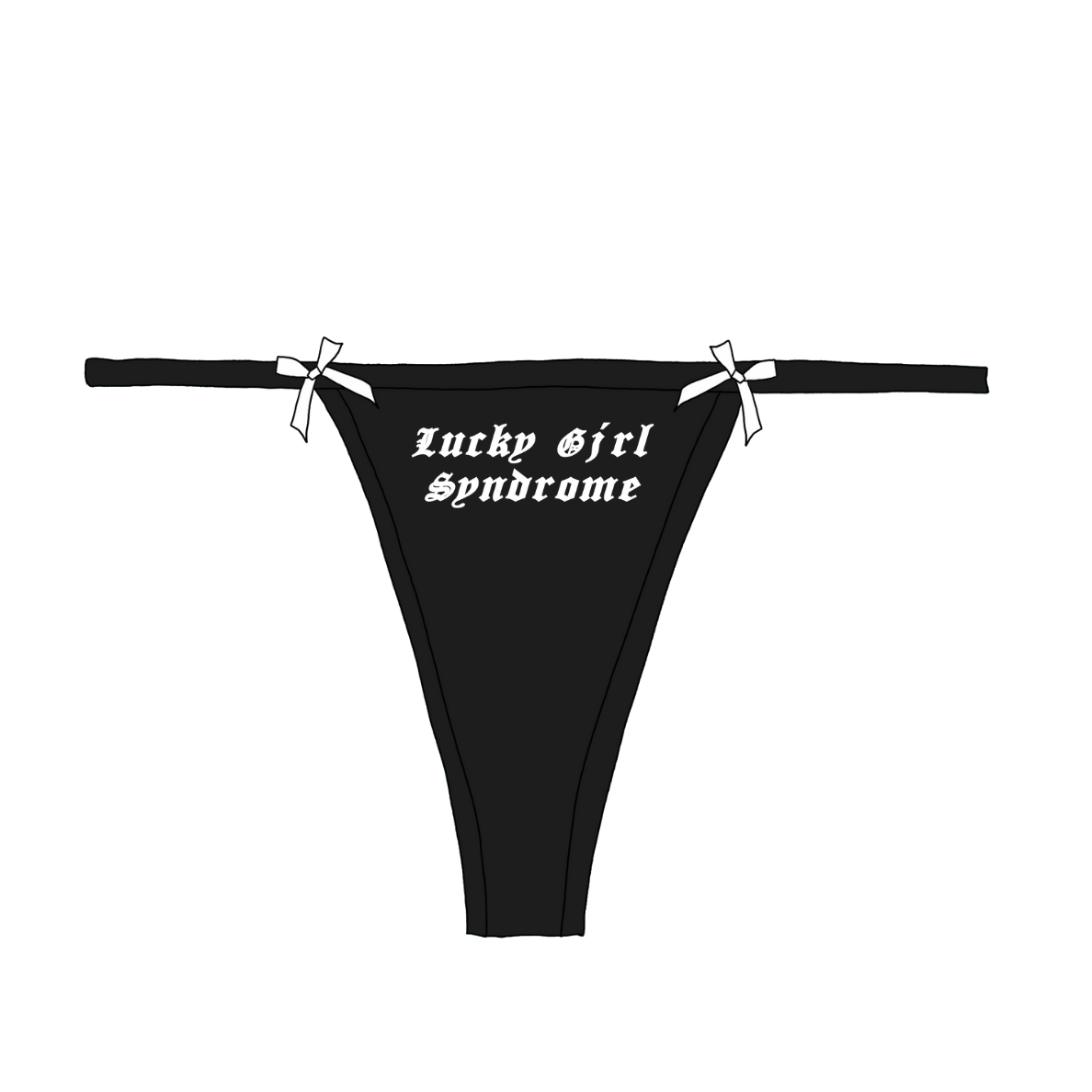 Lucky Girl Syndrome Bow Thong