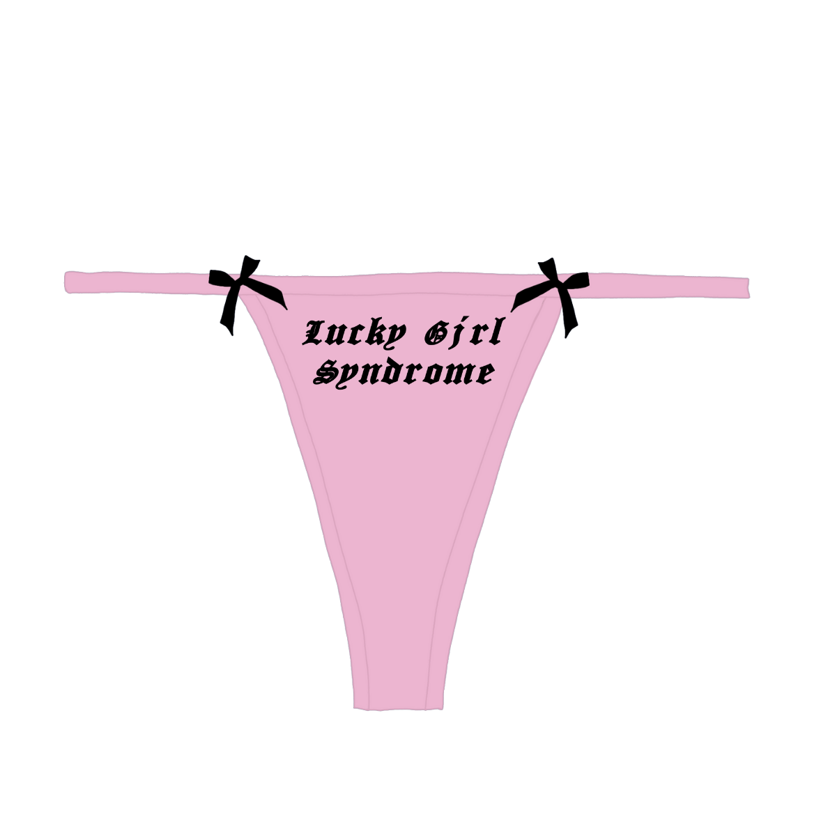 Lucky Girl Syndrome Bow Thong